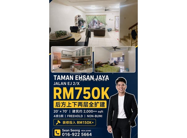 Taman Ehsan Jaya, 81100, Johor, Johor Bahru, Johor 81100