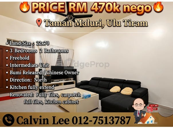 Jalan Maluri Jaya, Ulu Tiram, Johor 81800