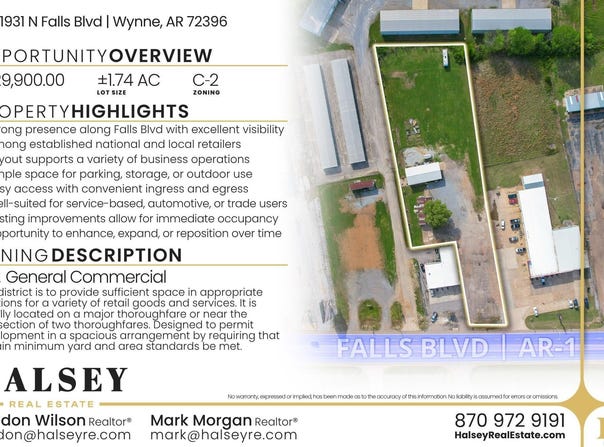 1931 N Falls Boulevard, Wynne, AR 72396