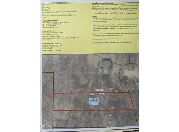 Green Pine Road lot: 46, Cedar Grove, NC 27231