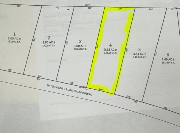 Lot 4 Dale County Rd 576, Headland, AL 36345