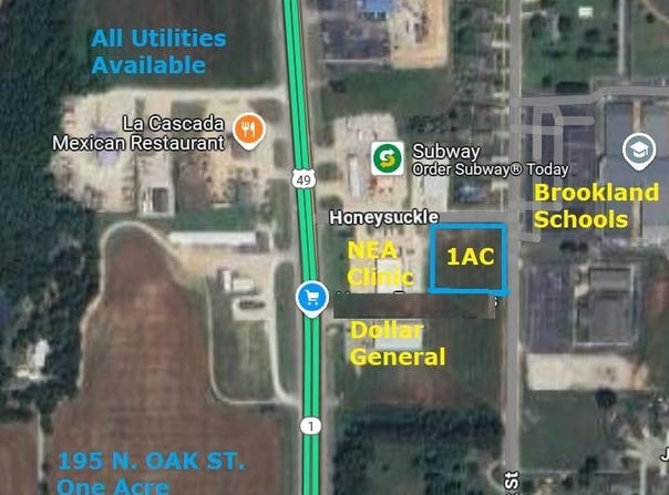 195 N Oak Streets, Brookland, AR 72417