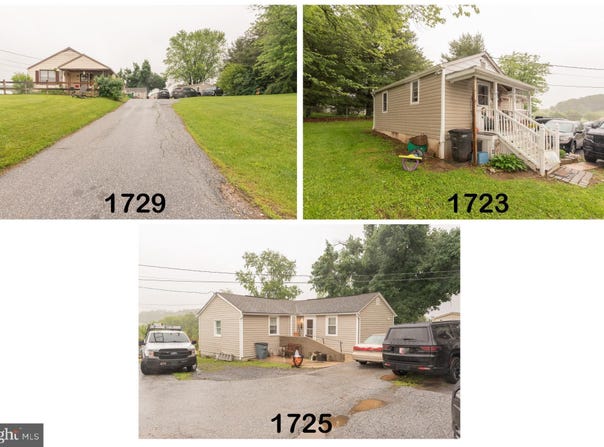 1729, 1725 and 1723 CAPE HORN ROAD, HAMPSTEAD, MD 21074