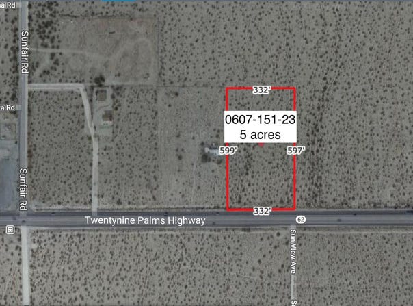 5 Acres On Hwy 62 Near Sunfair Road, Joshua Tree, CA 92252
