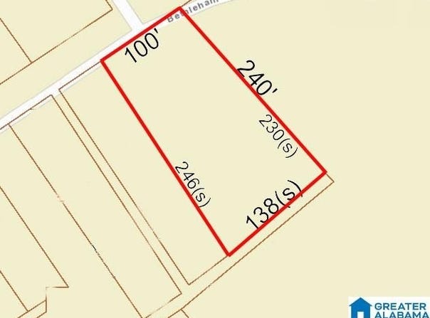 7534 BETHLEHAM STREET lot: 0.65 Acres, ADGER, AL 35006