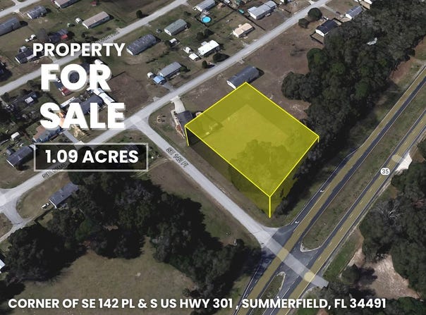 Corner of SE 142ND PLACE & S US HWY-301, SUMMERFIELD, FL 34491