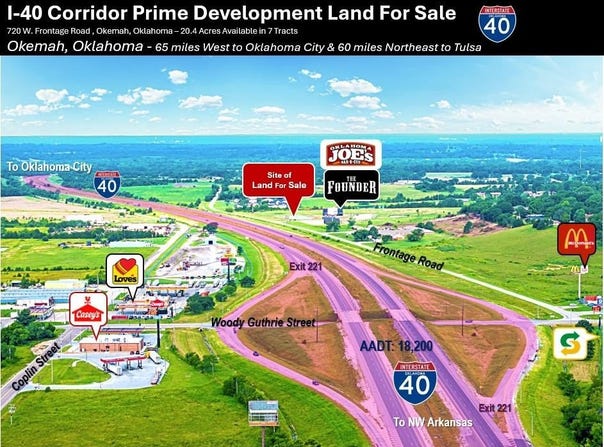 700 W 1100/Frontage Road, Okemah, OK 74859