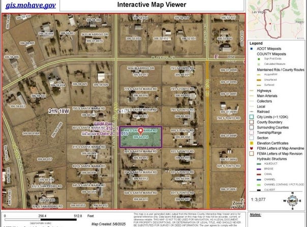 806 S Santa Maria Road Rd unit: 306-60-014, Golden Valley, AZ 86413