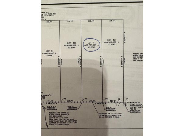 CR 2790 Lot 11, Guntown, MS 38849