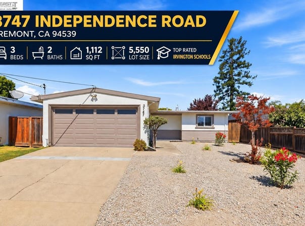 3747 Independence Road, Fremont, CA 94538