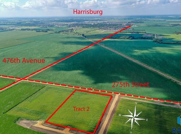 TRACT 2 DAKOTA FARMS Ave, Harrisburg, SD 57032