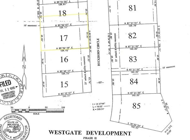 Lot 17 & 1/2 18 Buckhorn Circle, Perryville, AR 72126