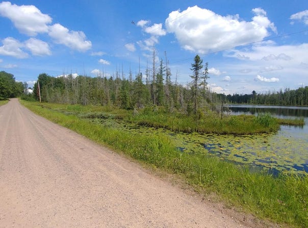 On JOHNSON LAKE RD, Haight Twp, MI 49912