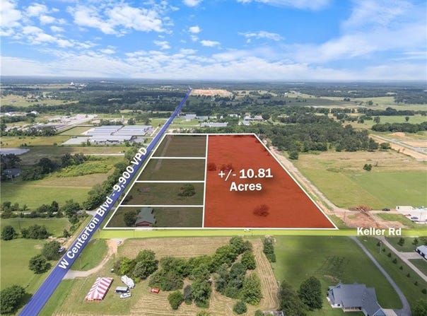 111 Keller  RD Unit #10.81 Acres, Centerton, AR 72719