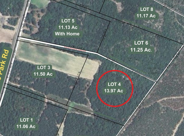 13.97 Acre State Park Road lot: 4, Windsor, SC 29856