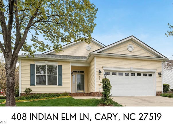 408 Indian Elm Lane, Cary, NC 27519