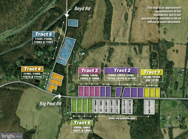 Tract 1: 3 LOTS BIG POOL ROAD, CLEAR SPRING, MD 21722