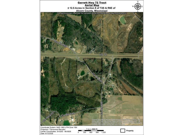 CR 607 and Hwy 72 E, Walnut, MS 38683