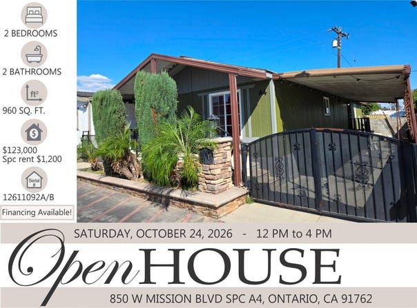 850 W Mission Blvd Spc A4, Ontario, CA 91762