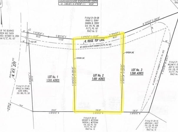 Ridgetop Ln lot: 2, Lewisport, KY 42351
