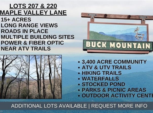 Maple Valley Lane lot: 207 & 220, Purlear, NC 28665