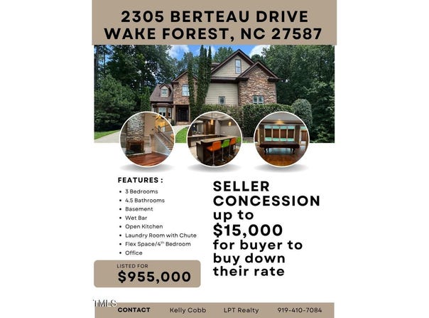 2305 Berteau Drive, Wake Forest, NC 27587