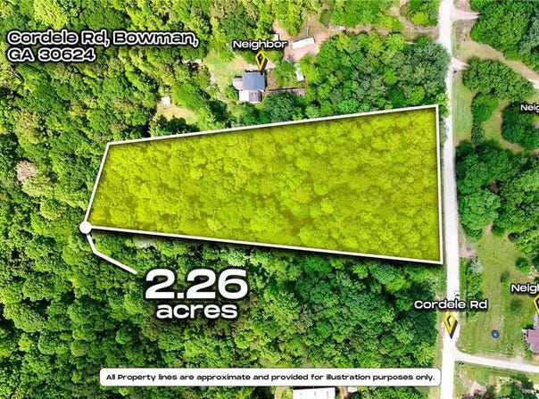 0 Cordell Road, Bowman, GA 30624