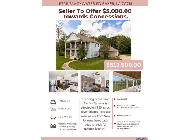 11759 Blackwater Rd, Baker, LA 70714