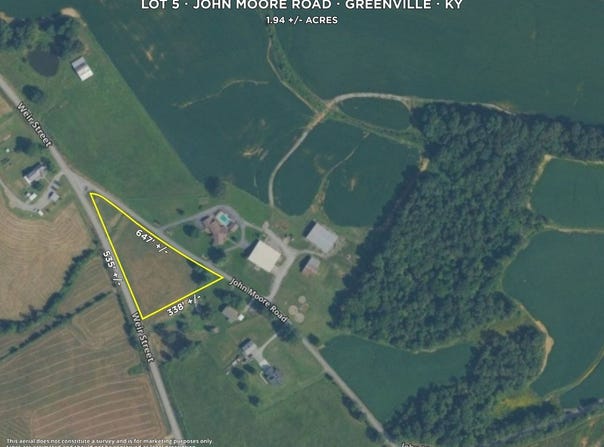 John Moore Road lot: 5, Greenville, KY 42345