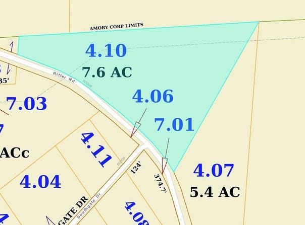 7.6 ac Ritter Road, Amory, MS 38821