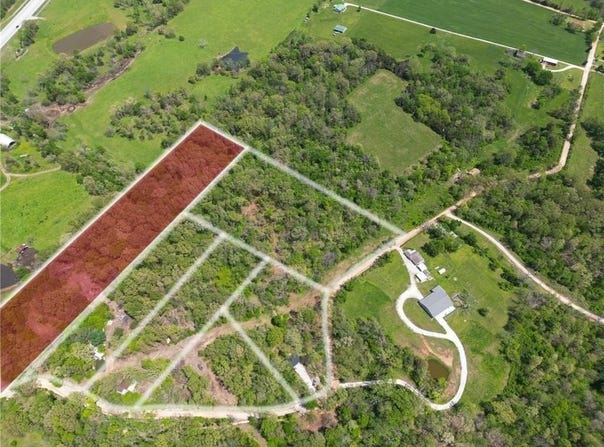 4.7 acres(Lot 1) of 16106 Boundary Line  RD, Garfield, AR 72732