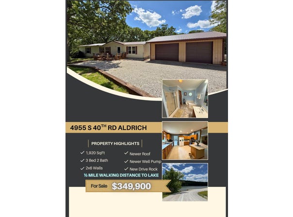 4955 S 40th Road, Aldrich, MO 65601