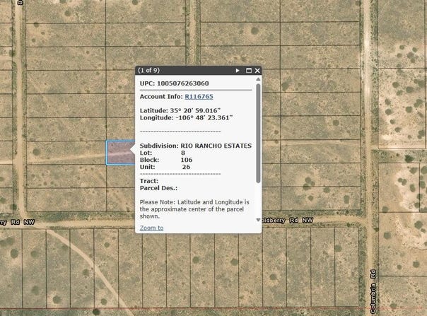 Block 106 Lot 8 & 9 Unit 26, Rio Rancho, NM 87144