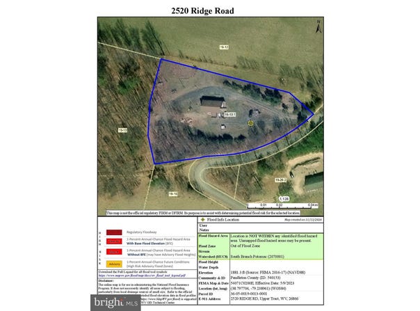 2520 RIDGE ROAD, UPPER TRACT, WV 26866