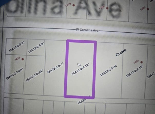 W Carolina lot: 12*, Crewe, VA 23930