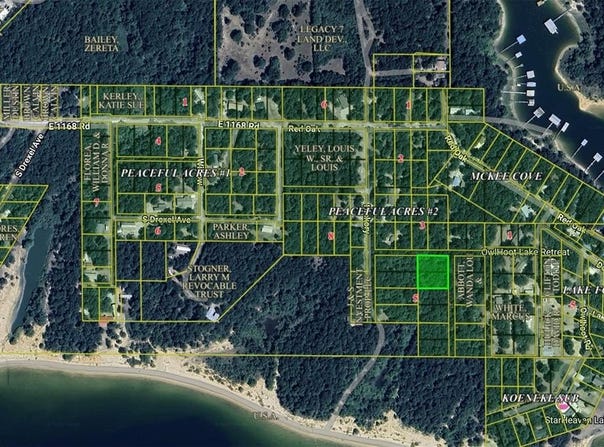 .55 Acres, Peaceful Acres II, Eufaula, OK 74432