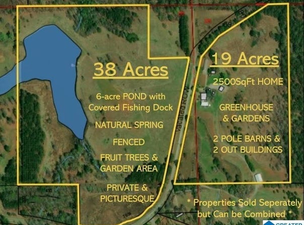 38 acres COUNTY ROAD 120, ROCKFORD, AL 35136