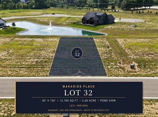 15395 Makarios Pass lot: 32, Leo, IN 46765