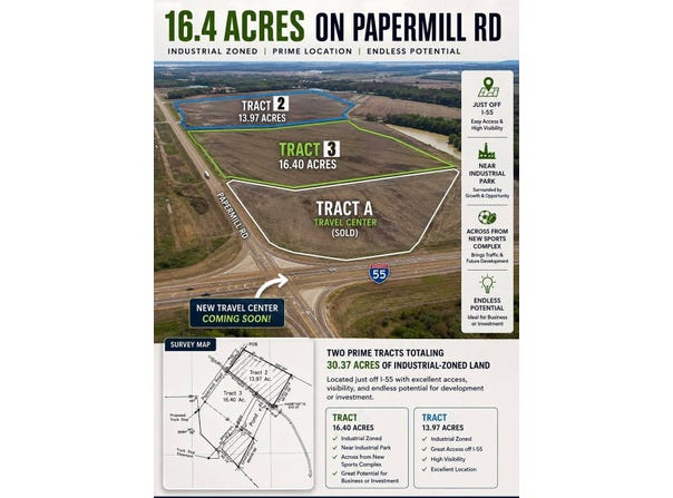 16.4 Acres Papermill Rd, Grenada, MS 38901