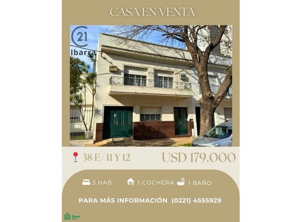 38 entre 11 y 12 830, La Plata, GBA Sur, 1900, 1900