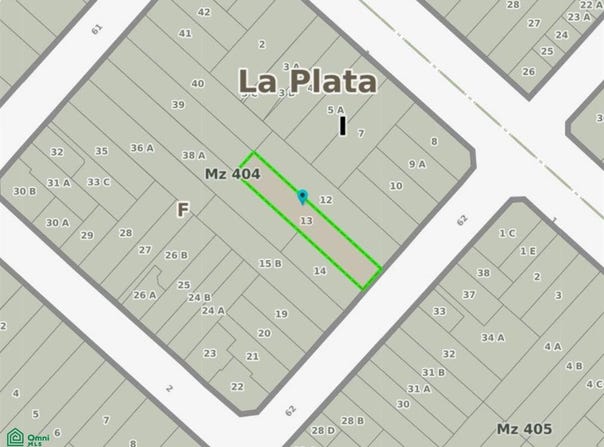 62 e 1 y 2 s/n, La Plata, La Plata, GBA Sur, 1900, 1900