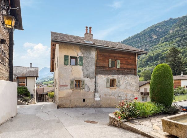 Centre du village de Grône, Grône, Valais 3979