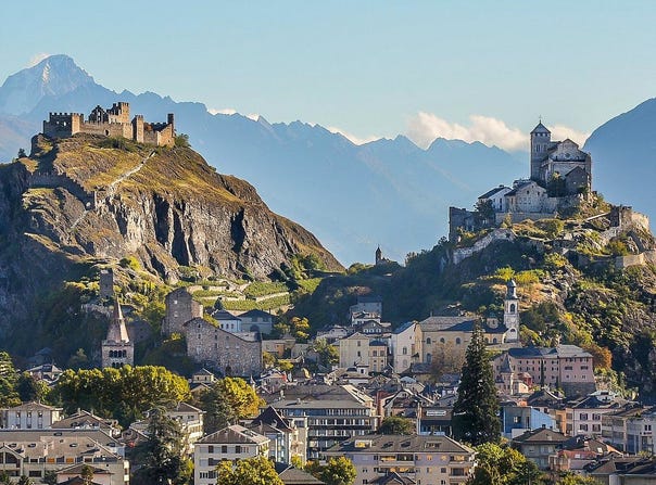 Sion, Valais 1950
