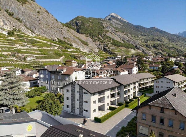 Au cœur du vieux village, Ardon, Valais 1957
