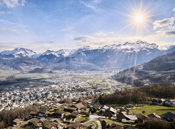 AUX NEYRES, Collombey, Valais 1868