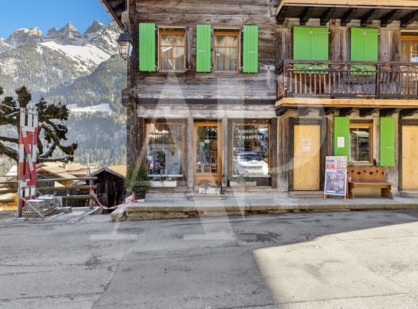 Rue du Village, Champéry, Valais 1874