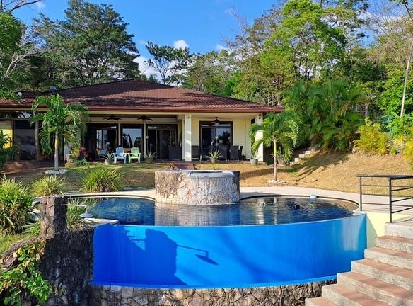 Casa Jardin: Spacious Family Home with Spectacular Ocean Views â€“ Pool â€“ Jacuzzi â€“ Casita on a unique 3.2 acres Property â€“ In secure Montana Community, Playa Samara, Guanacaste