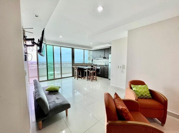 SALINAS SAN LORENZO: NEW APARTMENT WITH VIEW OF MAR BRAVO AND POOLinicio Ave. Malecon diagonal al muelle, Salinas, Santa Elena