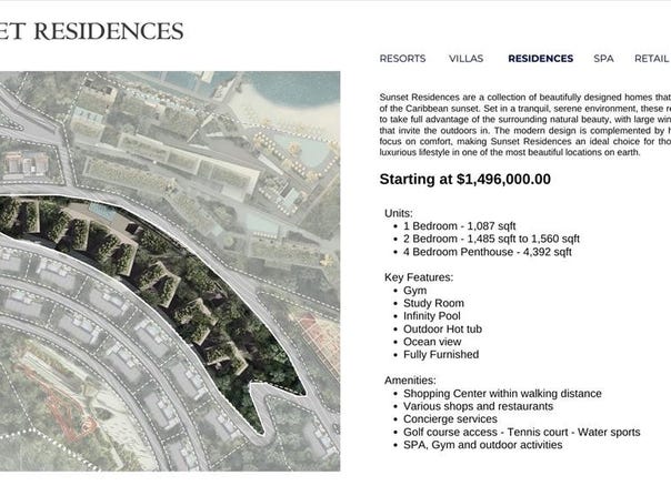 801 NW SUNSET RESIDENCES Blvd NW, A’ILA Resorts Villas Residences, Rodney Bay