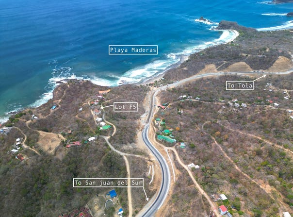 Prime Ridge Lot Overlooking Playa Maderas and Playa Marsella, San Juan Del Sur North, Rivas